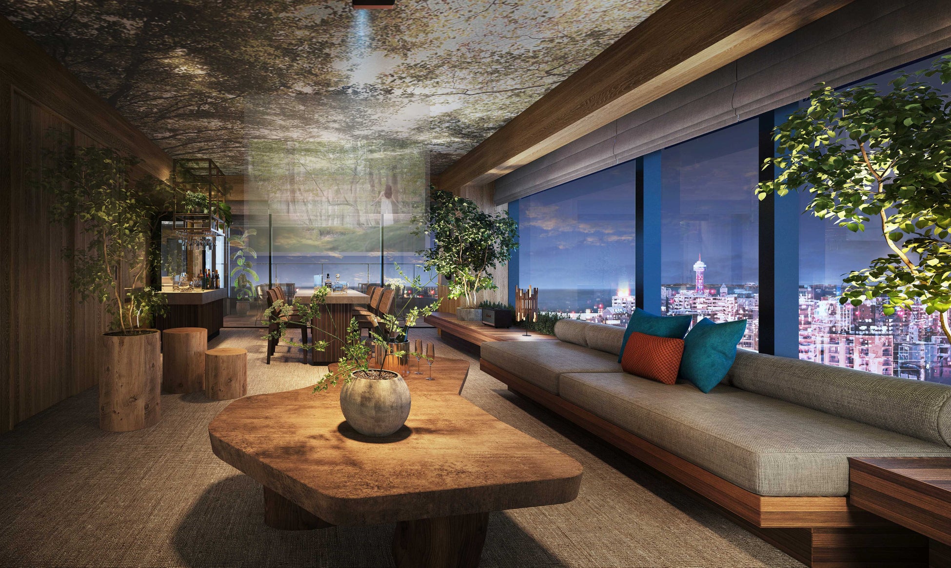 プロジェクターを完備した、バルコニースイート(キング)