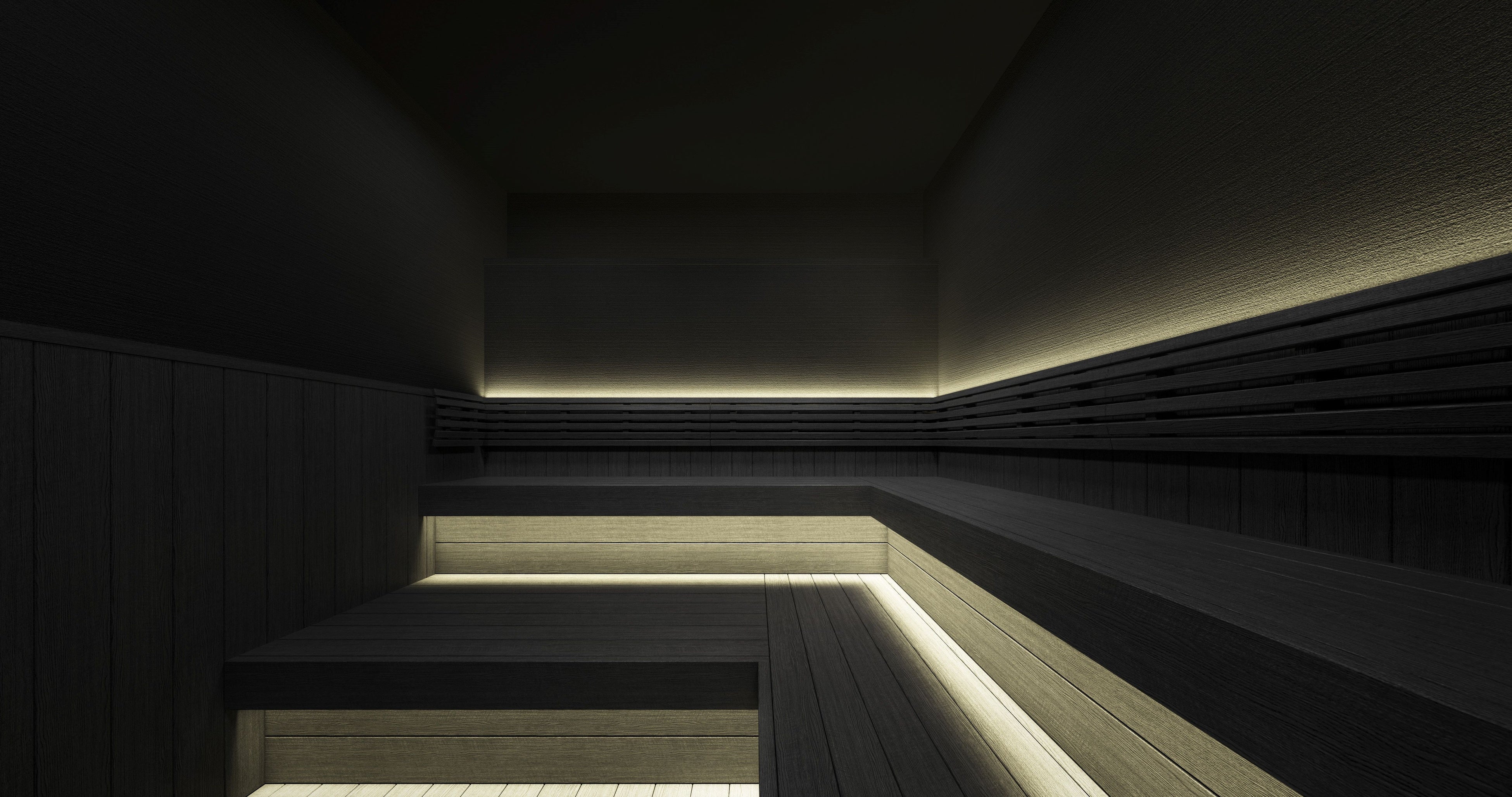 男性用のドライサウナ ※女性用にはミストサウナを用意