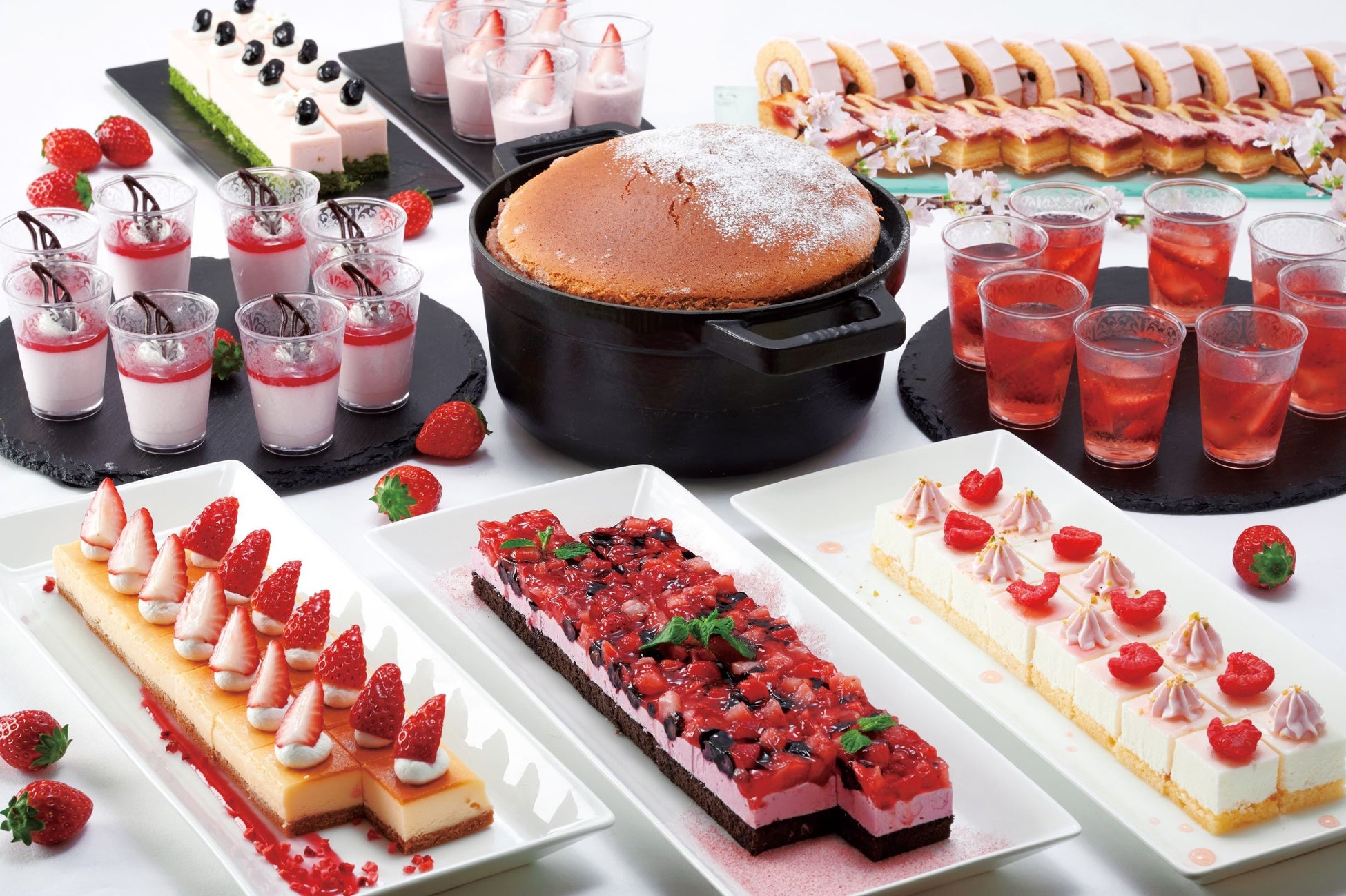 豊富なデザートメニュー