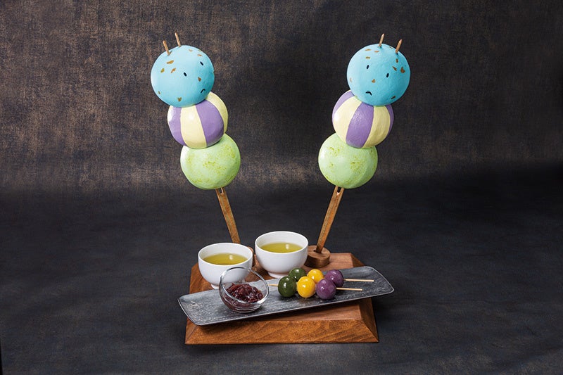 【東京限定】串団子とお茶のセット（プラン宿泊者限定です。画像は2名分）