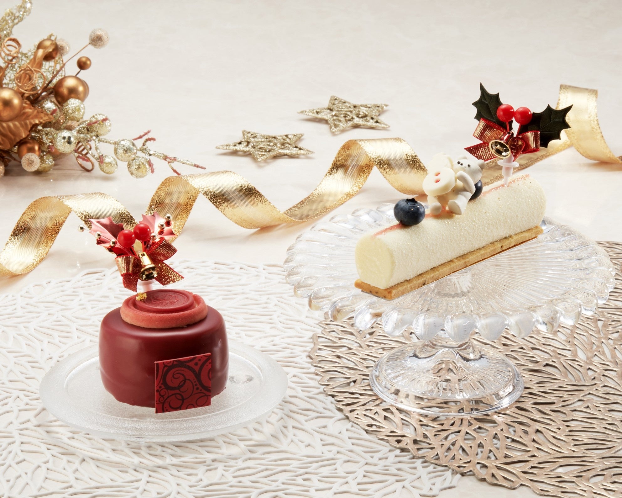 希少品リモージュボックス クリスマスケーキ ヴィンテージステッキ型