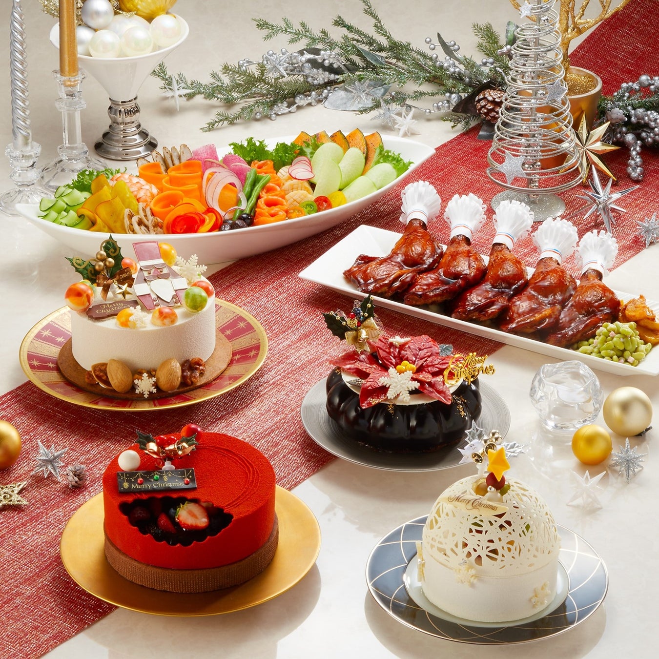 クリスマスケーキ新作4品とクリスマスパーティーボックス