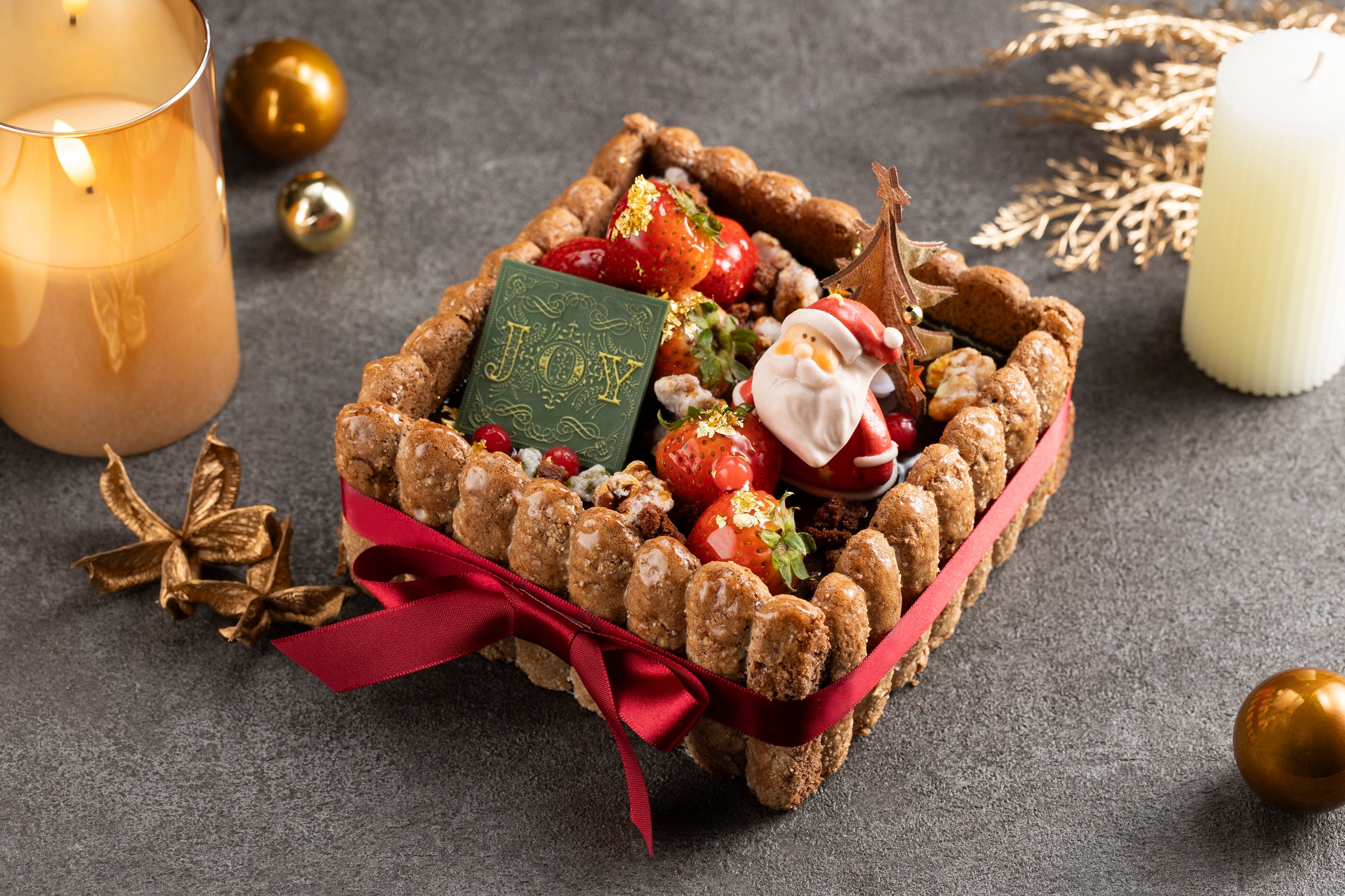 チョコレートとトンカビーンズのシャルロットノエル