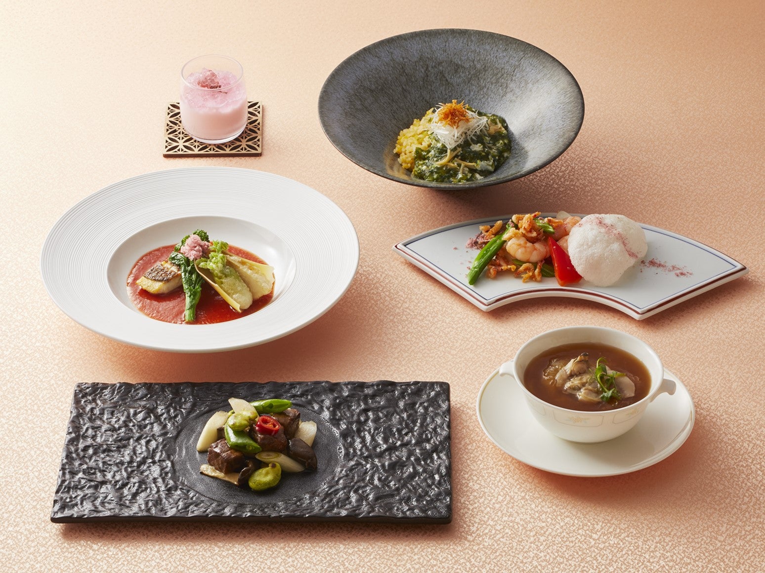 齊藤料理長が贈る春彩ランチコース ~春のおとずれ感じる 伝統の広東料理~