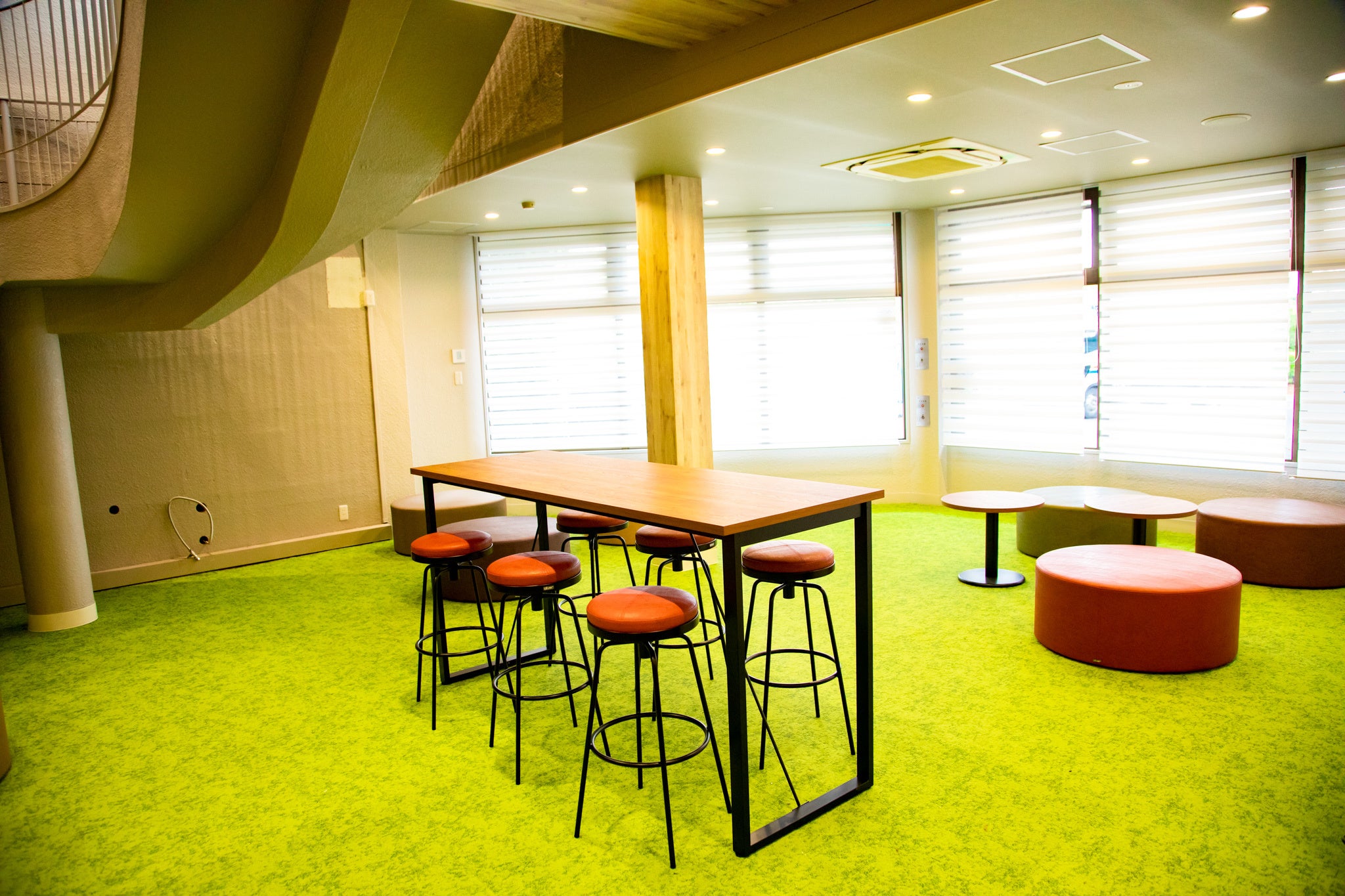 リラックスできる休憩スペースを新設