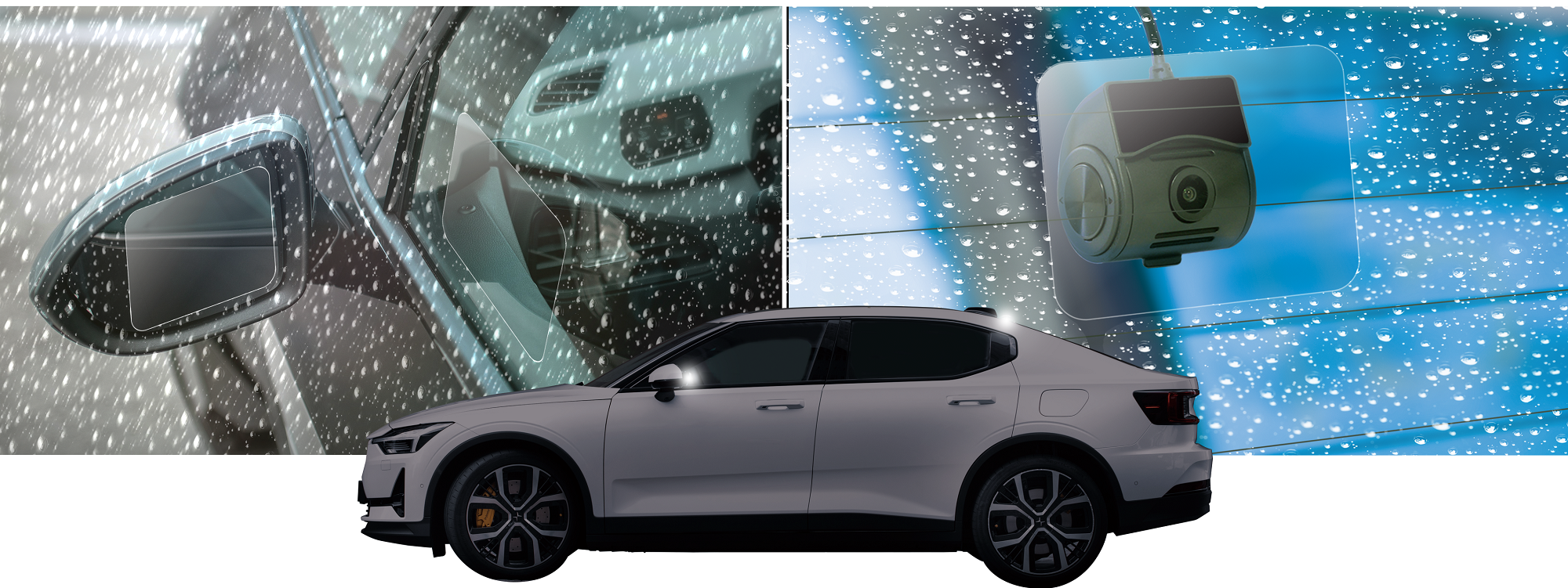 KEIYO デジタルバックミラー 雨ミエ 付き 3年保証 AN-M005A 慶洋