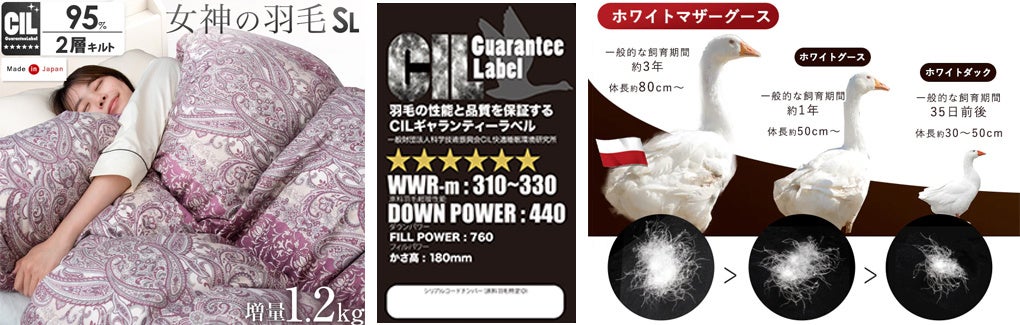 ♦シュラフ(寝袋)ドメゾン/半身タイプ(羽毛：フェザー・ダウン) ビンテージ品。 家(うち)の布団が間違いない」羽毛布団をダウンシュラフ・寝袋に