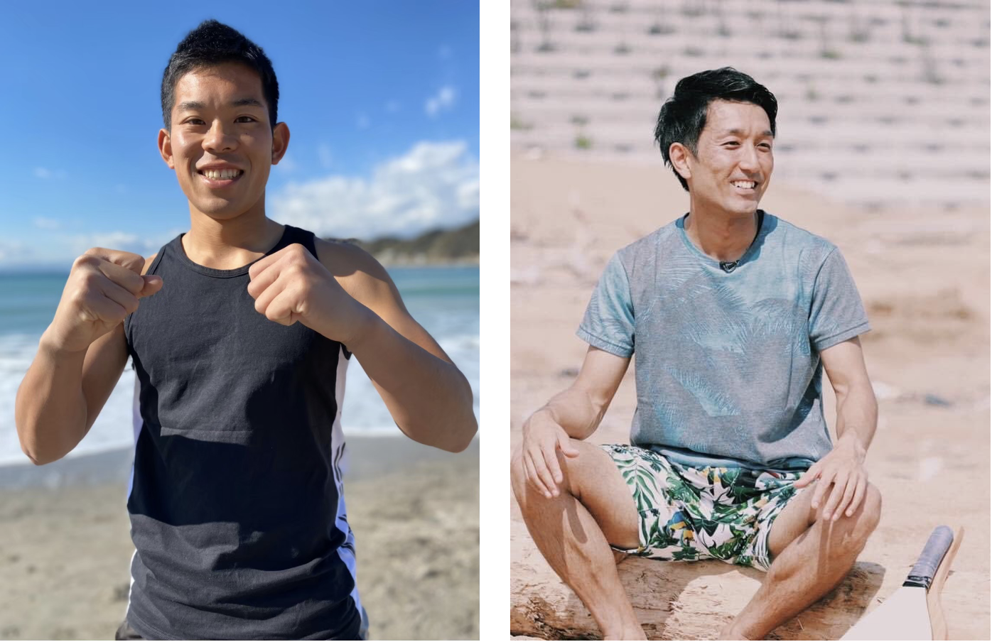 （左）赤塚康太選手／（右）橋詰友人選手