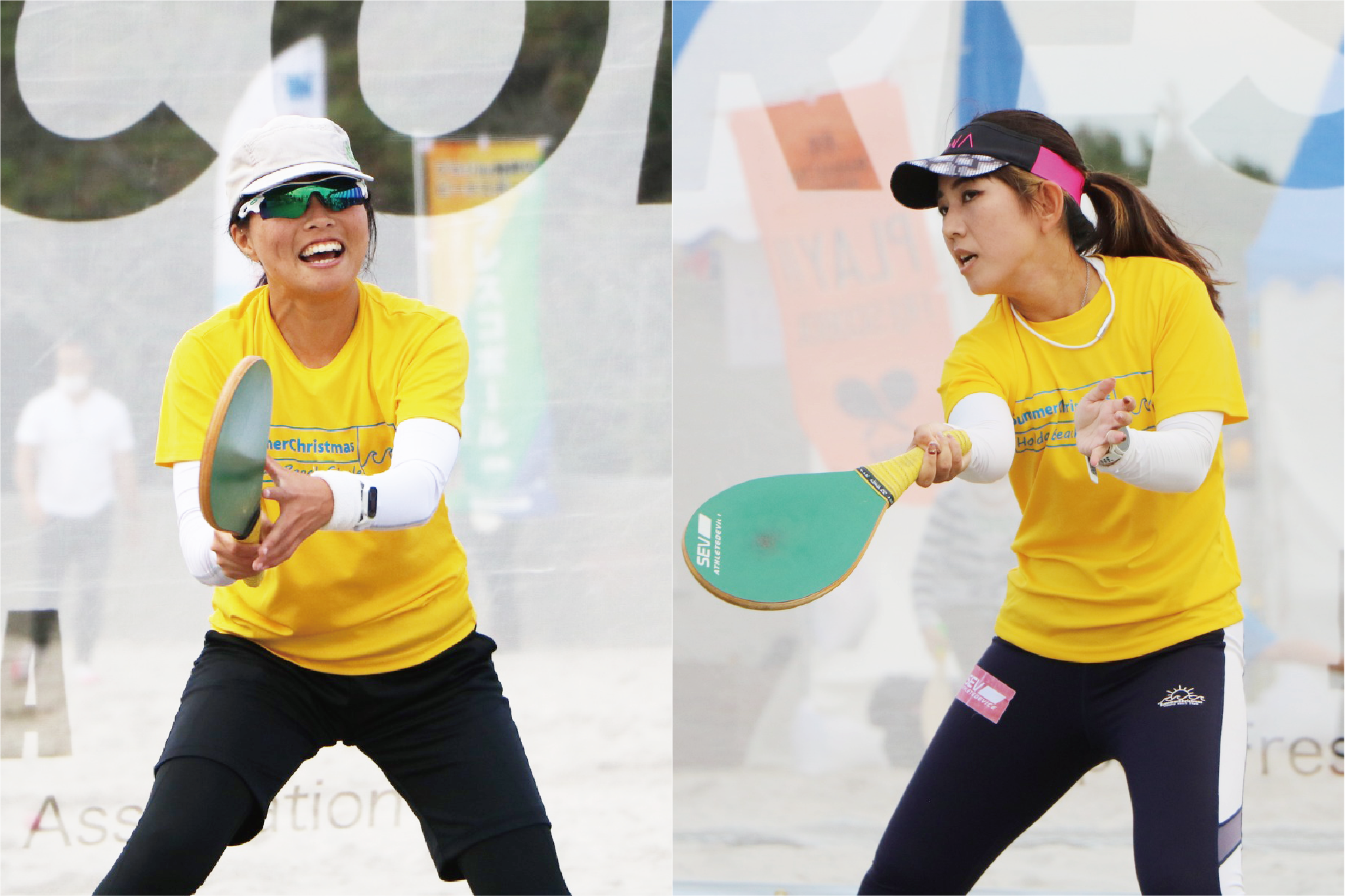 （左）落合真彩　（右）青木沙耶香