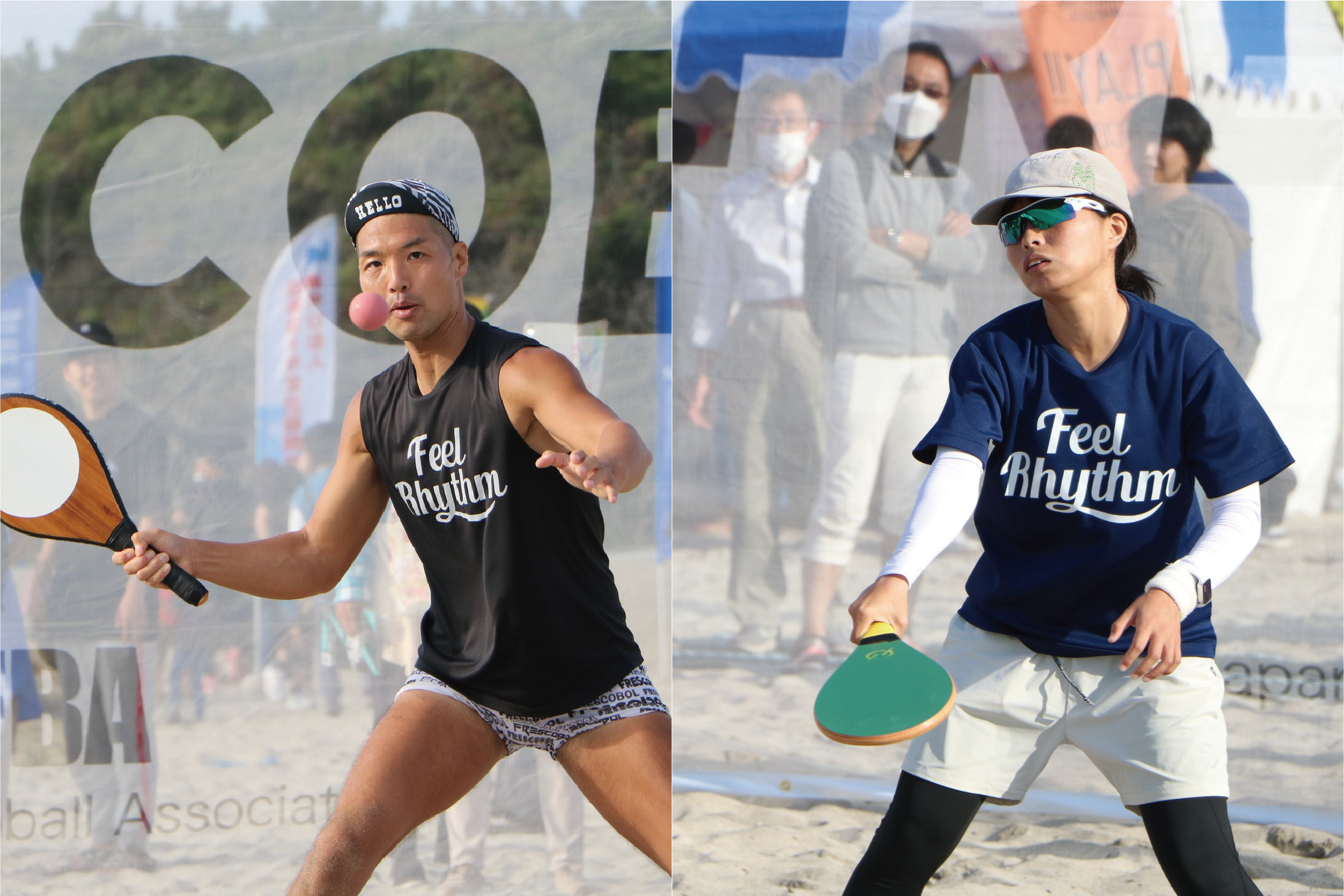 （左）外山祐次　（右）落合真彩