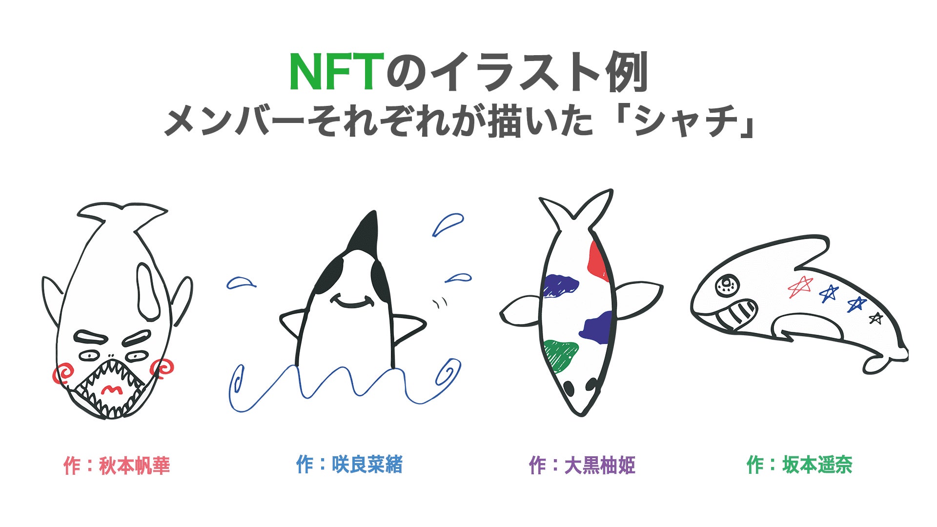 LINE NFTにて販売予定のNFT例