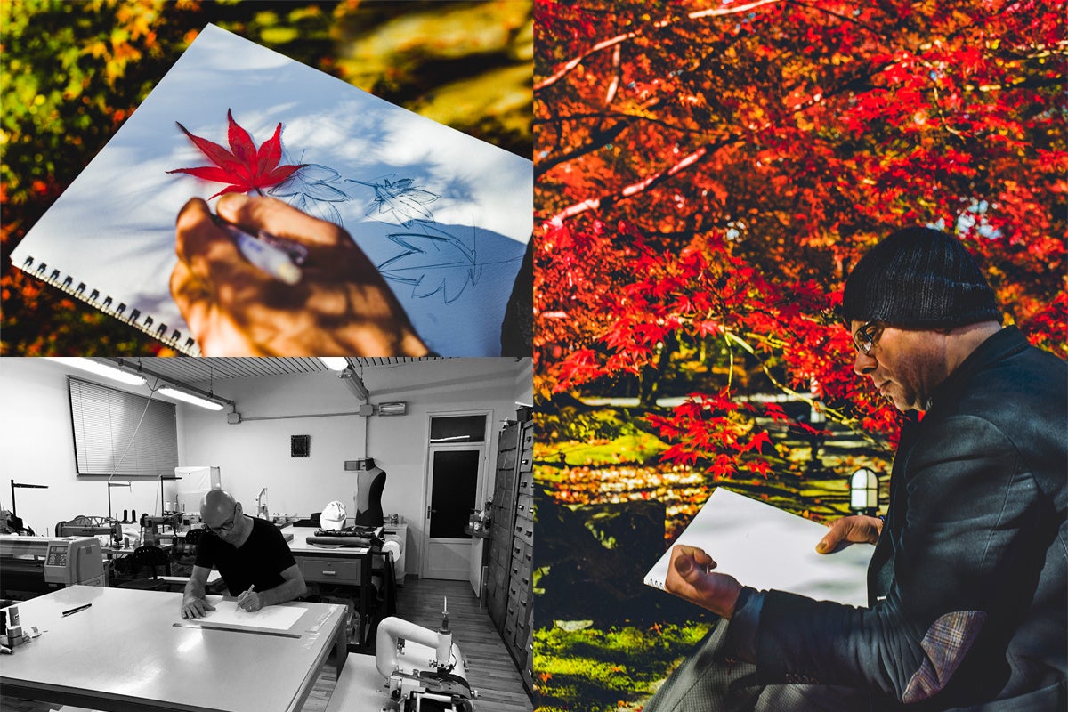 エリシア京都は、イタリア人の職人兼デザイナーである”ガブリエール”氏が、「京都の伝統美」、 「紅葉が彩る赤の競演」をバッグのカタチで表現した逸品を発信する、アトリエ・兼・旗艦店。