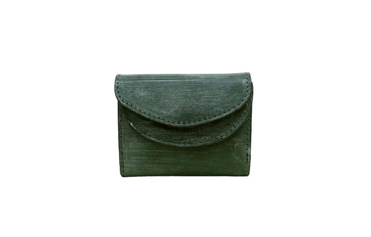 ダヴィンチファーロのコレクション「BRIGHTON Oak Bark 3-fold Smart Wallet」GREEN
