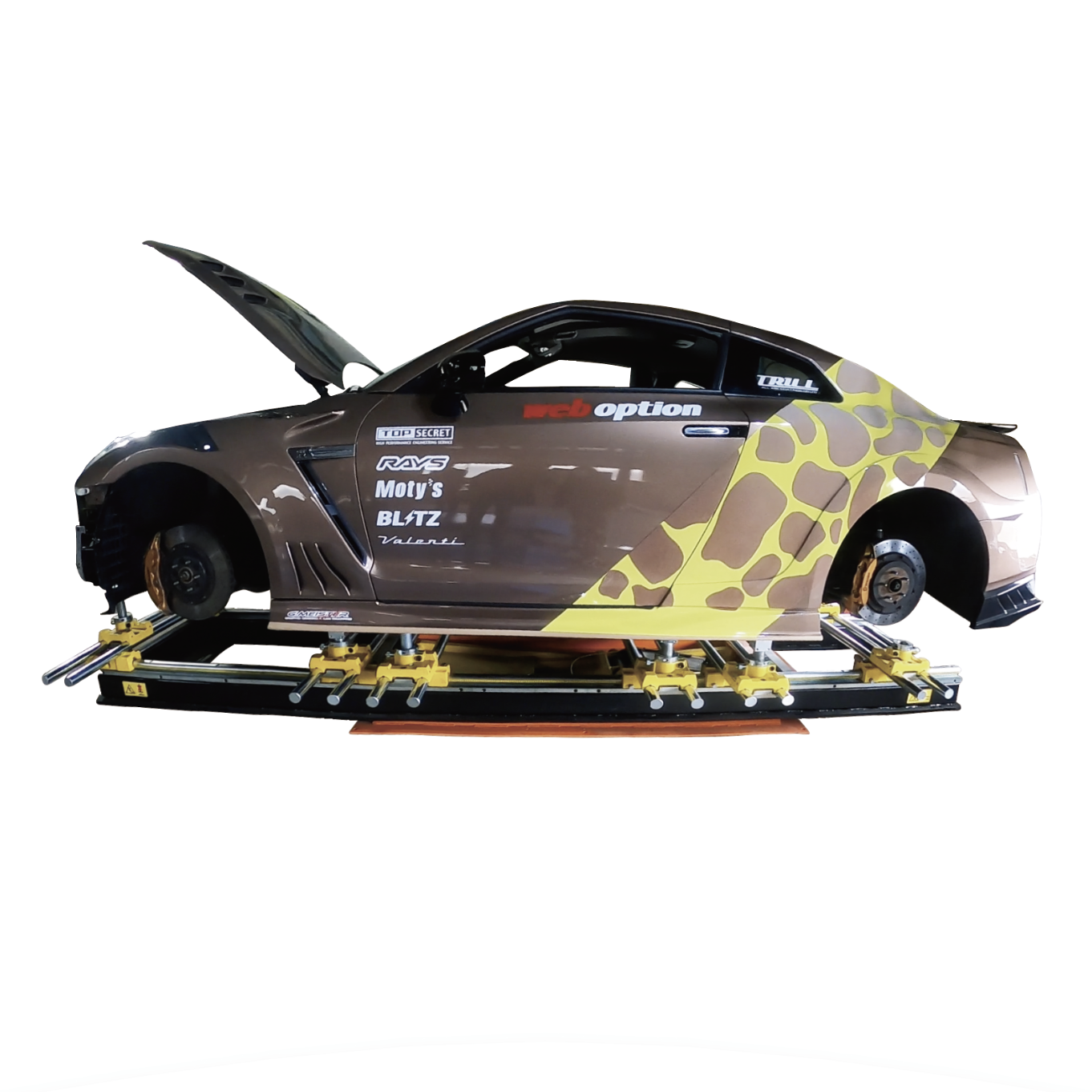 エフディエム ３WAY多機能ADASリフト ジグ修正・フレーム測定 × ホイールアライメント調整 × エーミングサポート