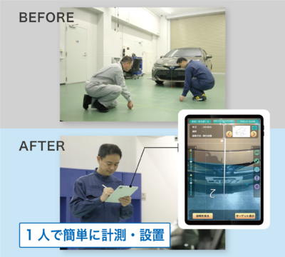  イヤサカ エーミング作業支援アプリ／楽々エーミング 整備作業のDXで、エーミング作業を効率化！