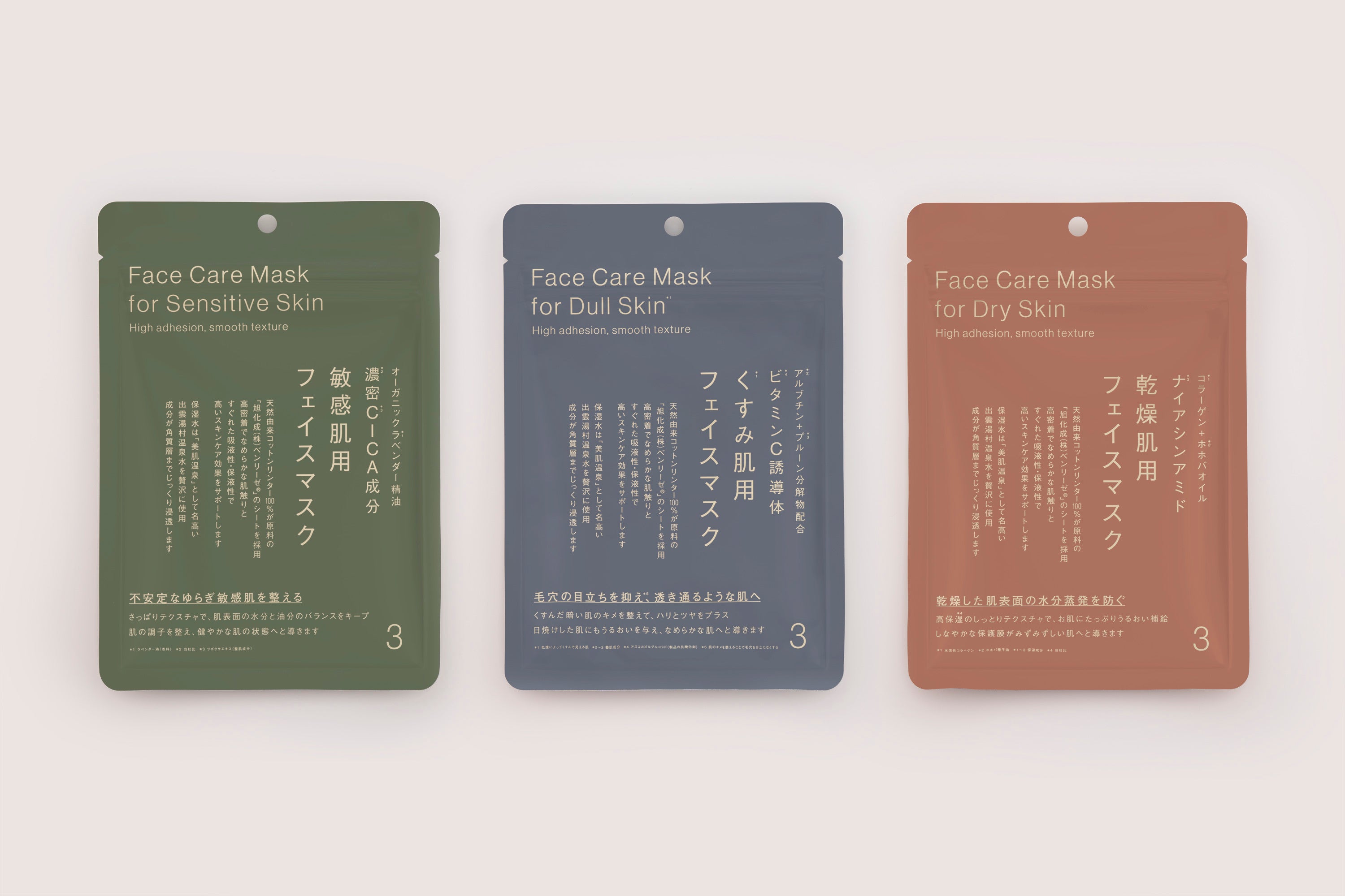 フェイスマスク3枚入り