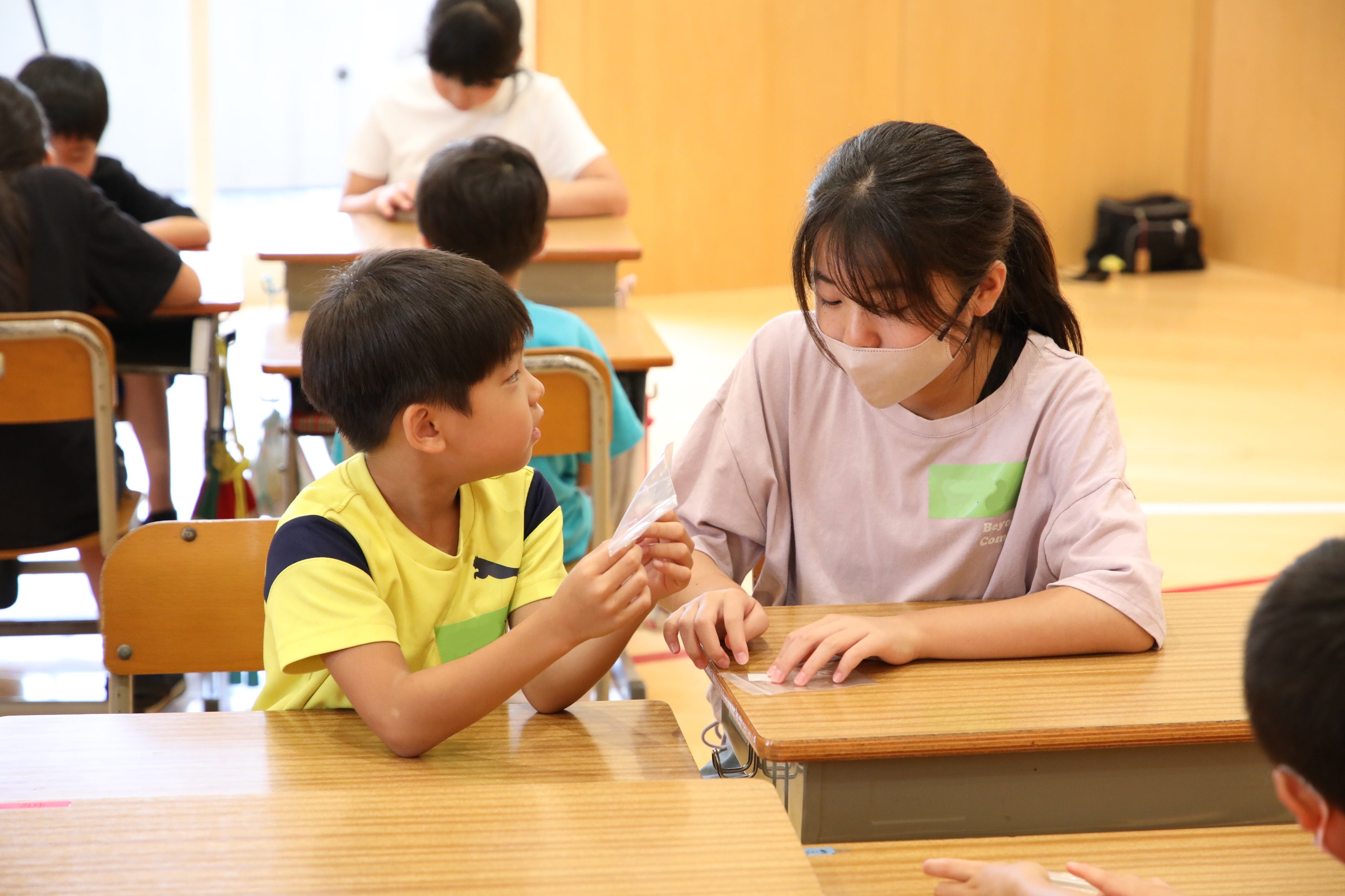 こども同士で話し合い、お互いの意見を伝えあいました