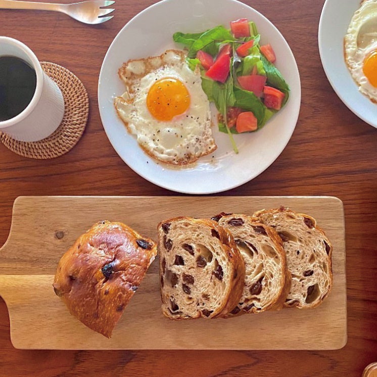 朝食がちょっと贅沢になるレーズン生食パン