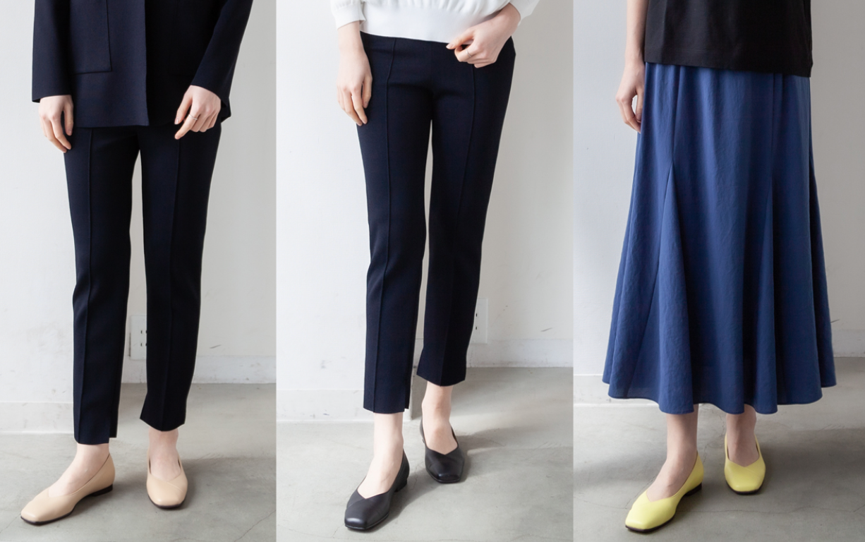 35色から選べる「フラットパンプス&レザースニーカー」のカラー