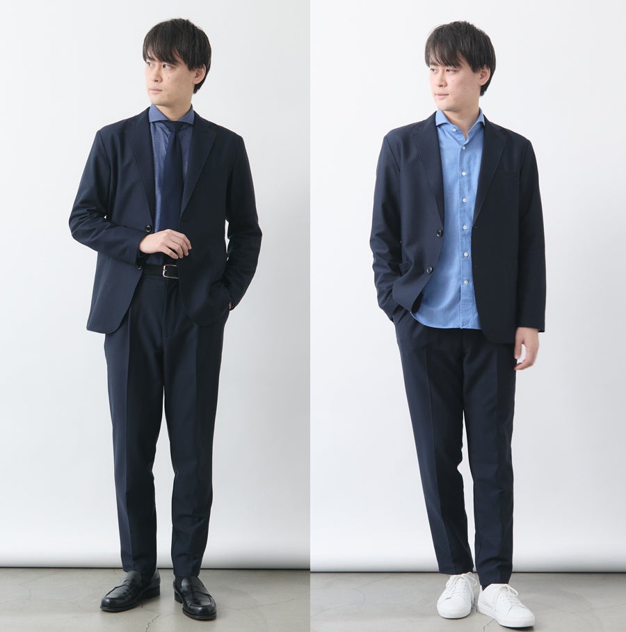 メンズ新作「児島Denim ドレスシャツ/ホリゾンタルカラー」発売