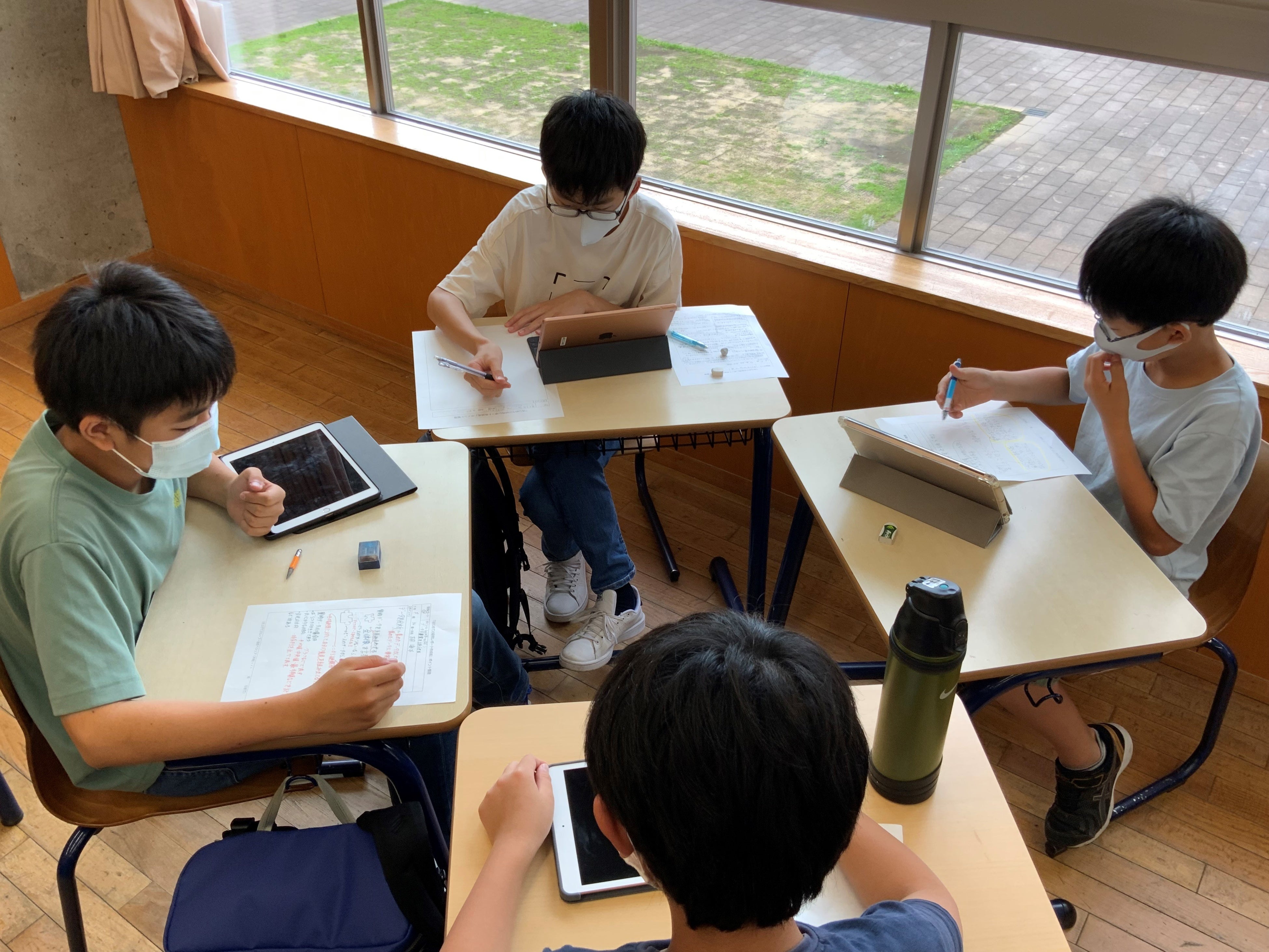 iPadを活用した授業の様子