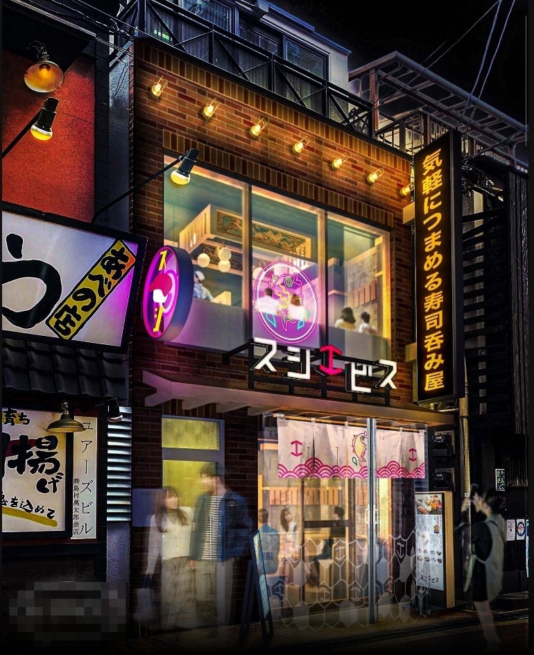 阿倍野スシエビスの完成予想パース