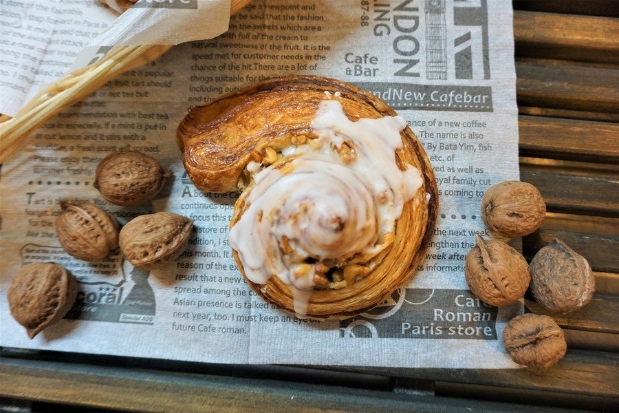 「くるみパンオブザイヤー2020」でグランプリを受賞した「シナモンデニッシュ」