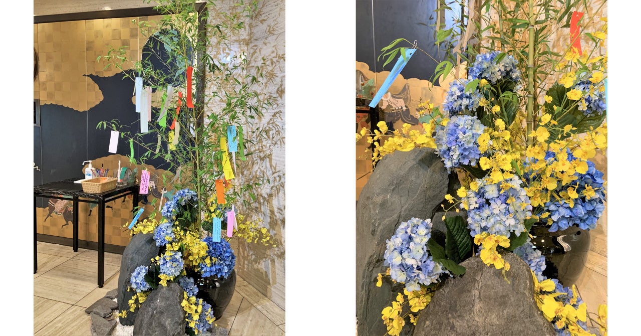 メインロビー 七夕笹飾り