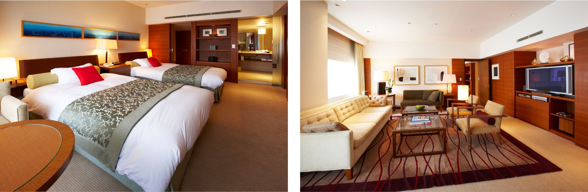 アンバサダースイート ベッドルーム、リビングルーム