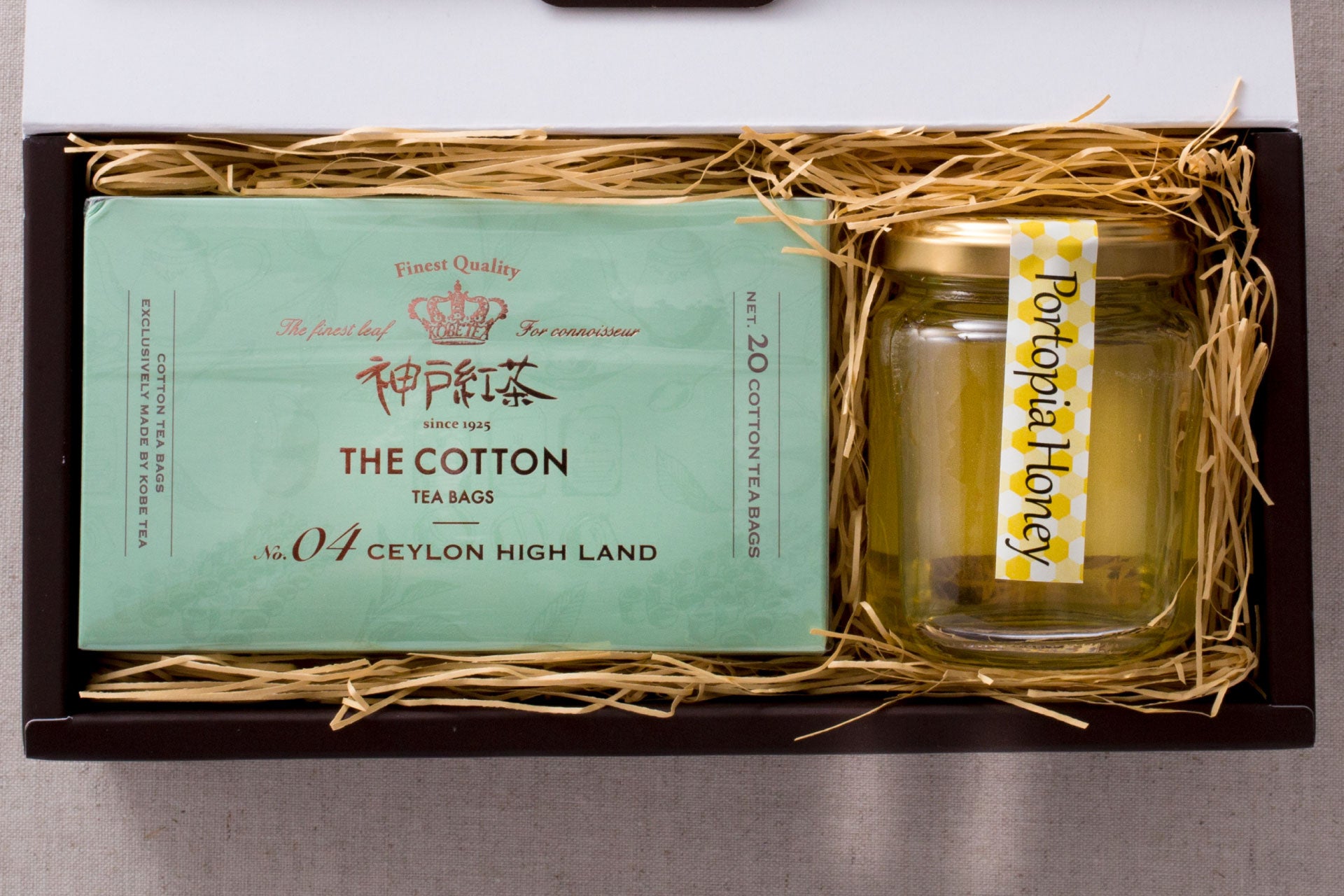 ポートピア産純粋はちみつと紅茶の詰め合わせ