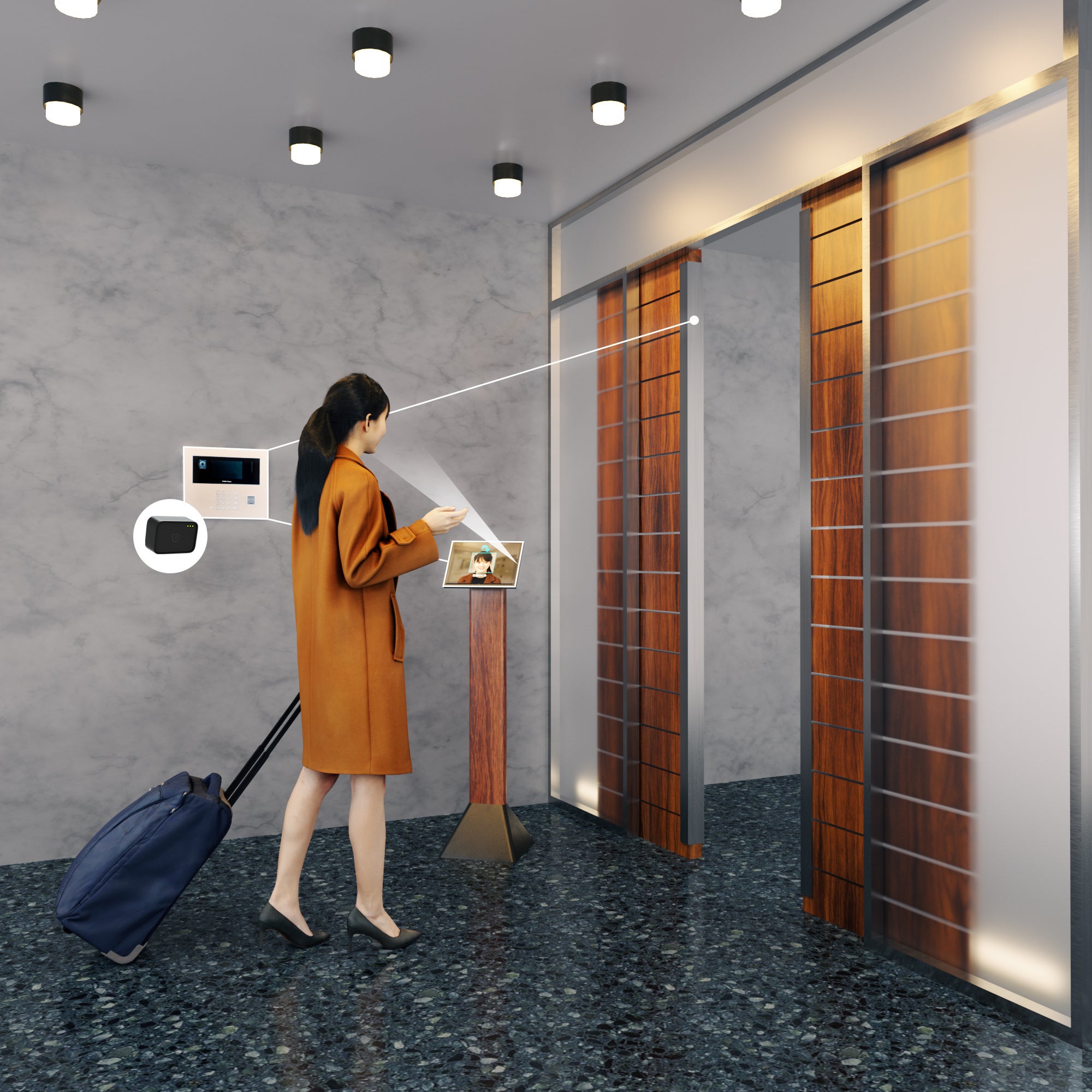 ▲「顔認証システム」イメージCG