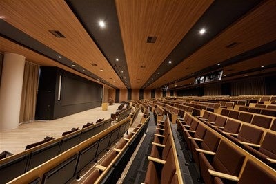 パブリックビューイング会場となる教室