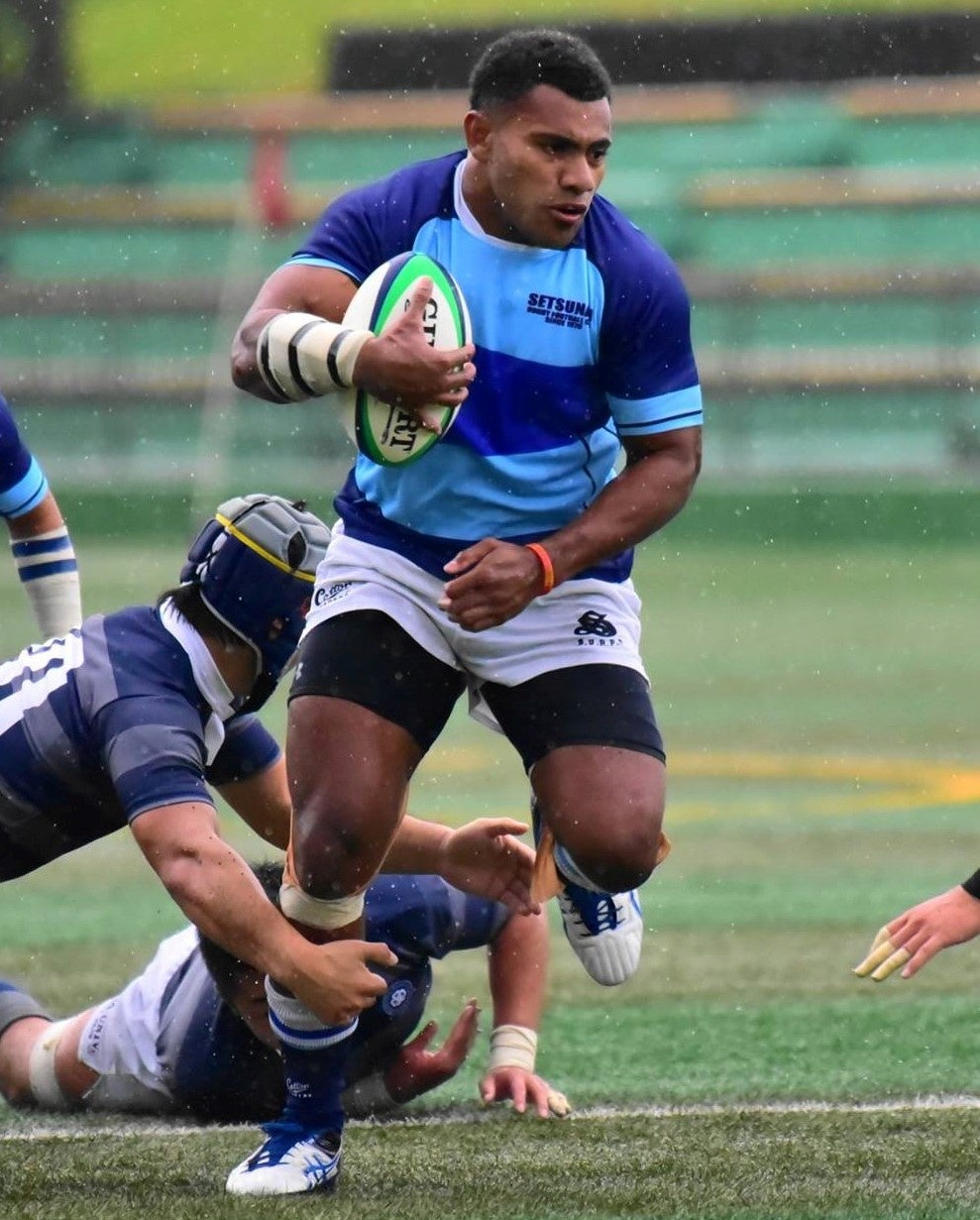 摂南大時代のジョネ・ナイカブラ選手＝京都市 左京区の宝が池公園球技場で２０１７年１０月