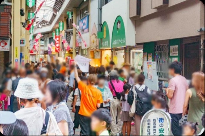 夏祭り時のベル大利商店街
