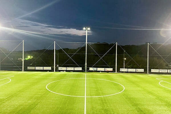 サッカーコースの練習グラウンド「バサラビレッジグリーン」