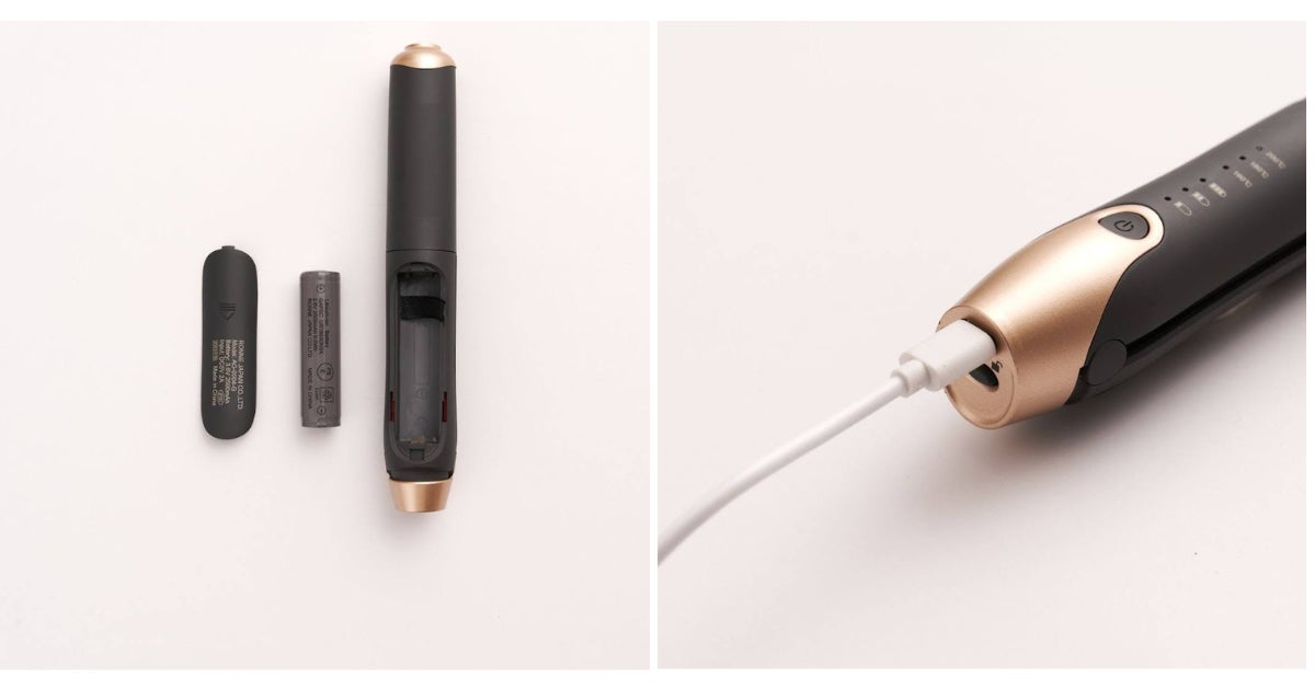 機内持込み対応のタイプC対応の充電式で海外でも使用可能!