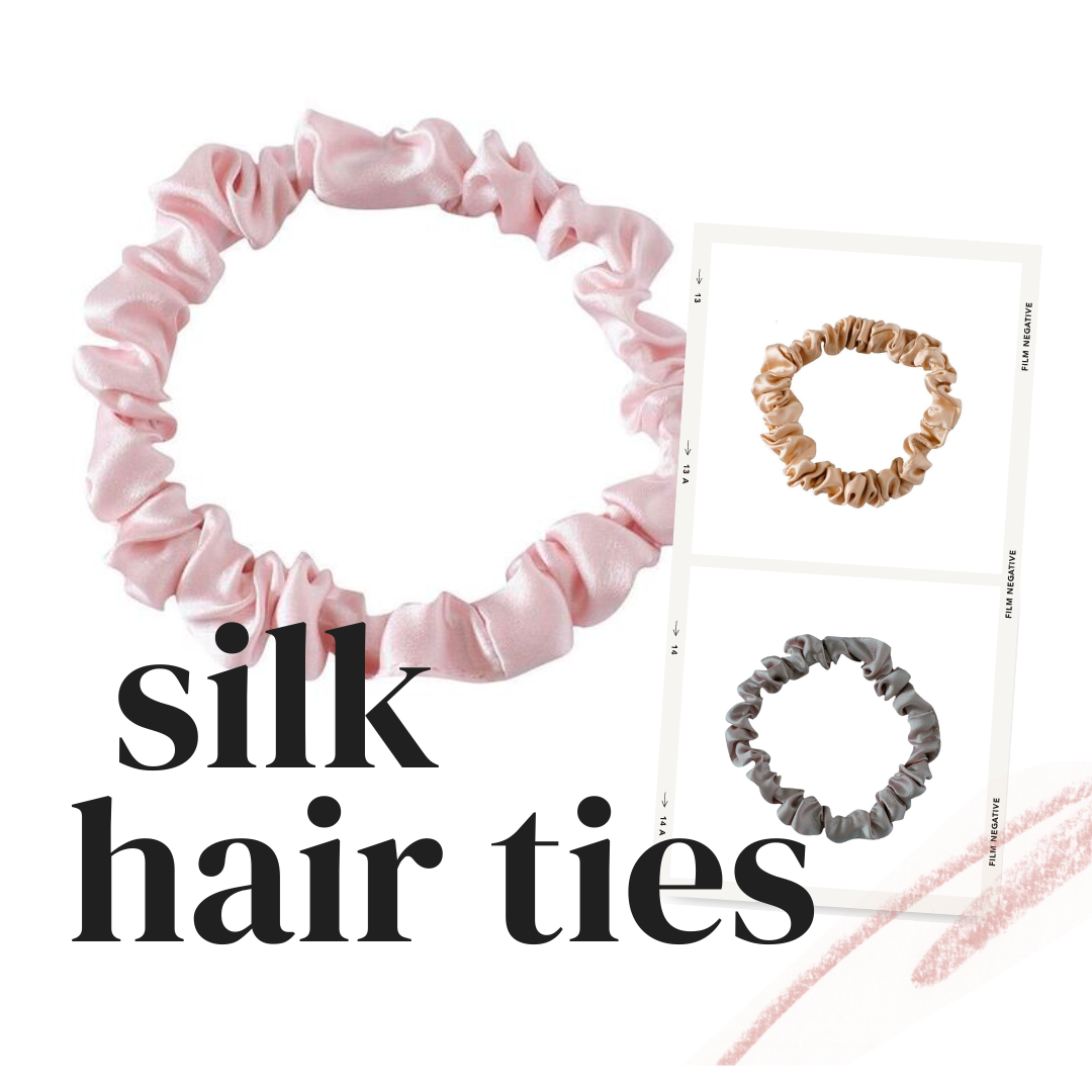 光沢感があって可愛いシルクヘアゴムプレゼント！