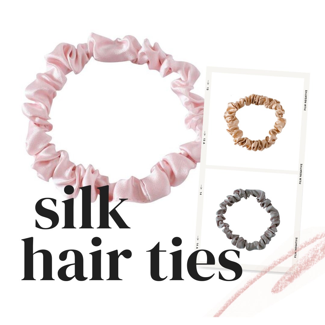 光沢感があって可愛いシルクヘアゴムプレゼント!