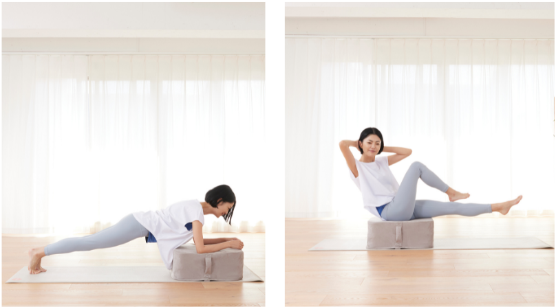 プランク、腹筋など宅トレツールとしても活躍