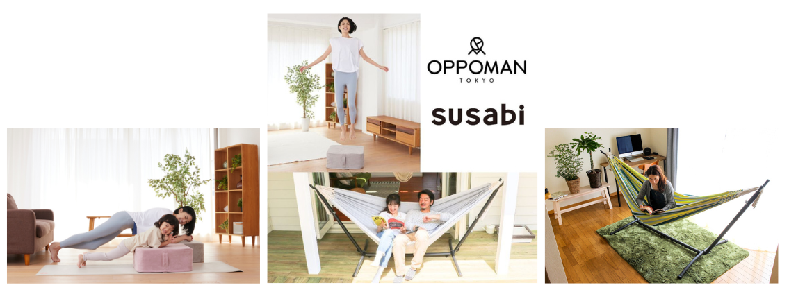 お部屋でウェルビーイングな体験ができるoppomanとsusabiのポップアップストア