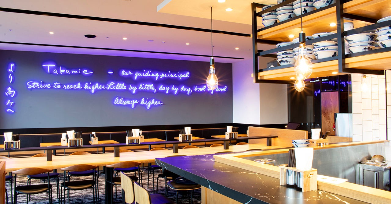 AFURI ramen＋dumpling 雪ニセコ 内観