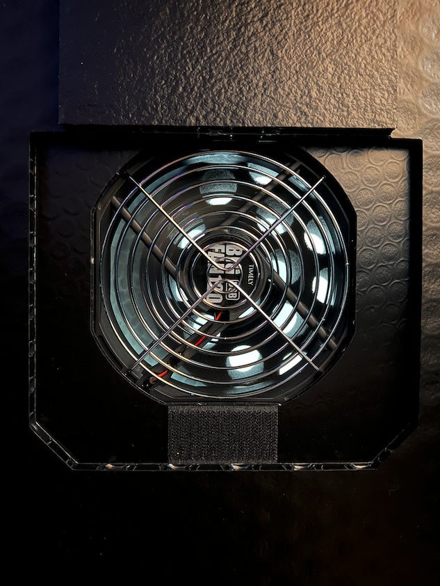 ファンが室内の空気を循環