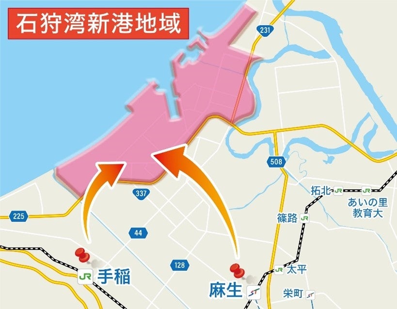 通勤オンデマンド交通経路イメージ図