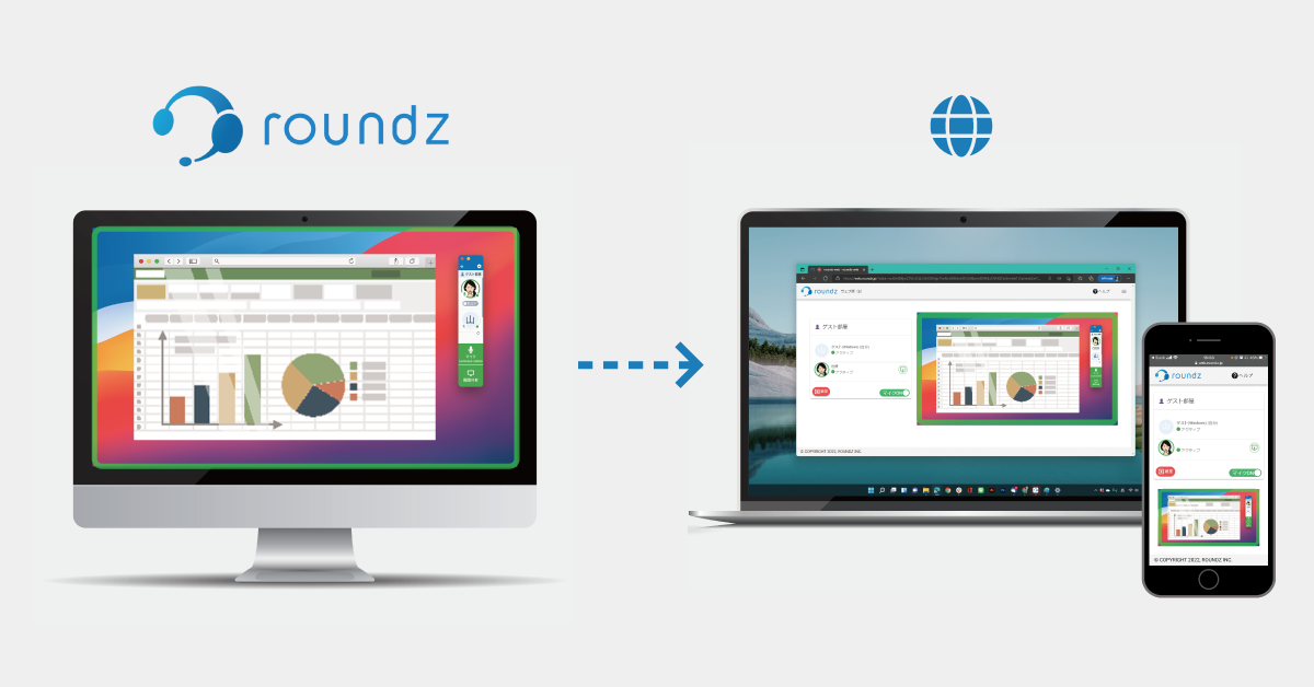 ゲストはブラウザからも利用できます
