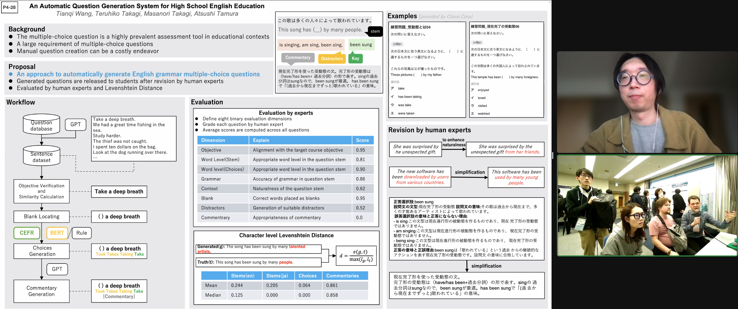 発表中のClassi王