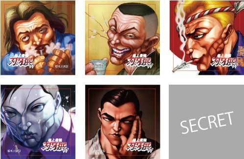 物販購入特典ステッカー後期イメージ©板垣恵介(秋田書店)1992