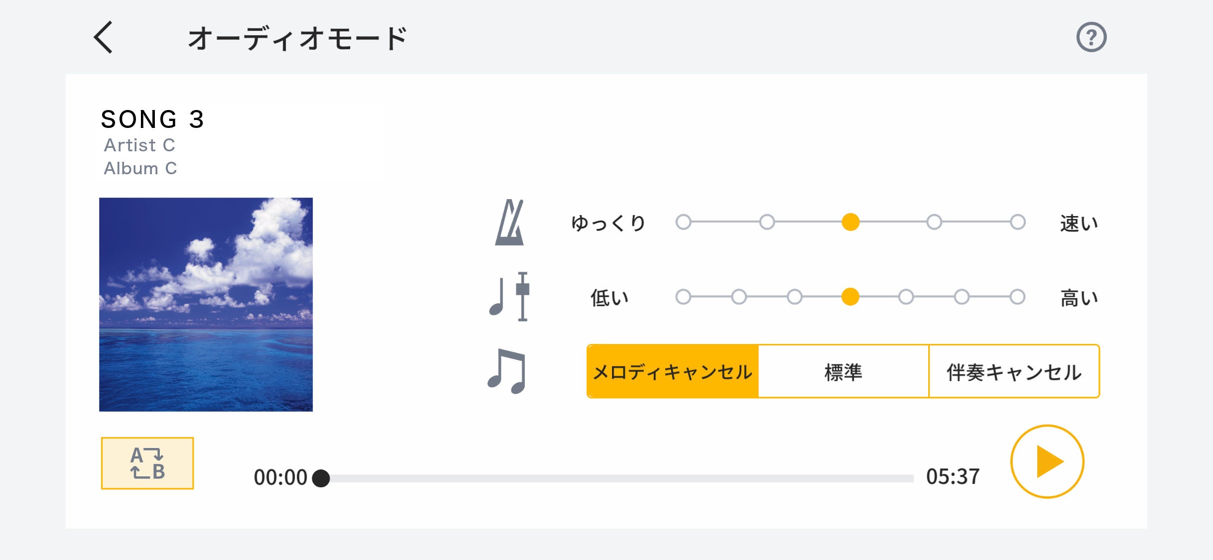 曲に合わせて弾く