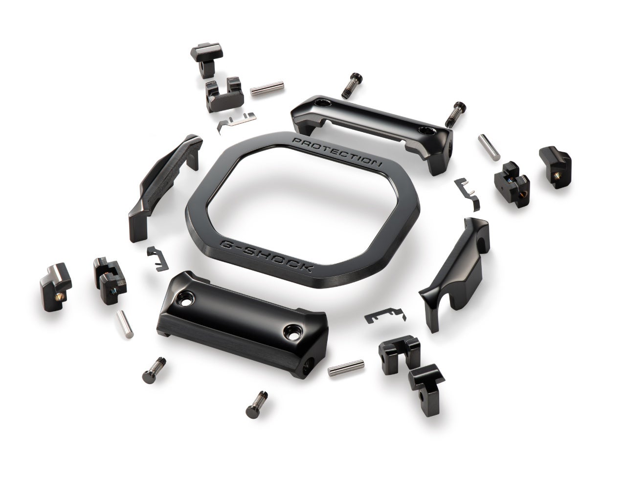 「マルチガードストラクチャー」を構成する25個のベゼルパーツ