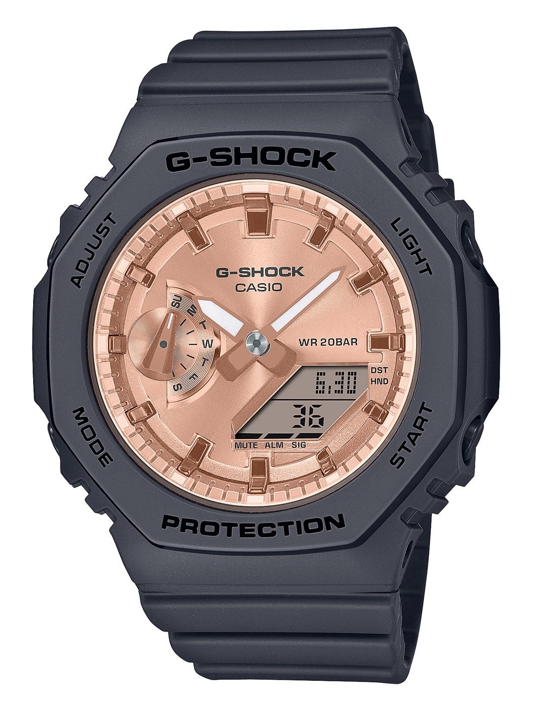 華やかなピンクゴールドが輝く小型の“G-SHOCK” | カシオ計算機株式会社