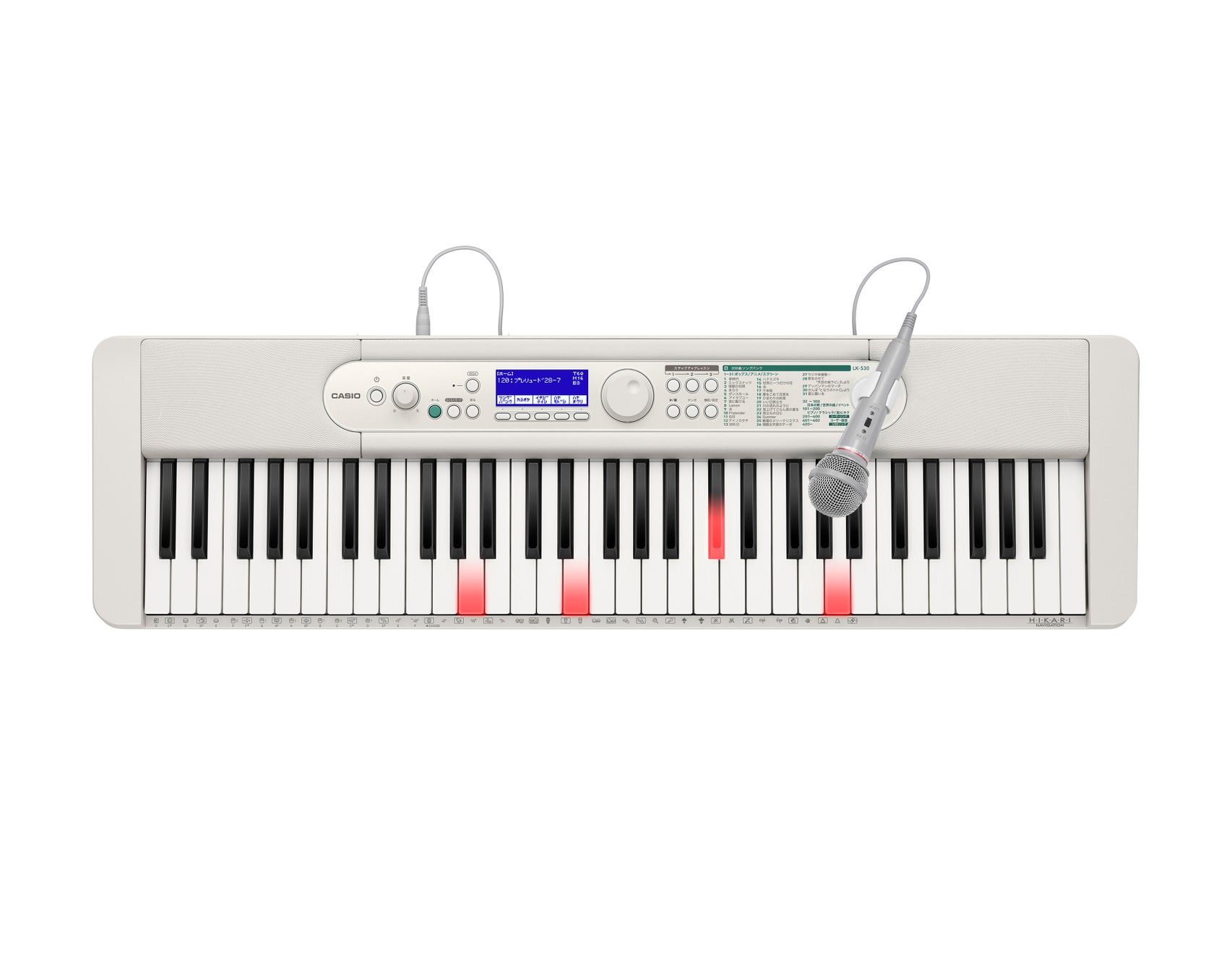 最新のヒット曲に合わせて楽しめる光ナビゲーションキーボード『LK-530』が登場! 最新のヒット曲に合わせて楽しめる光ナビゲーションキーボード『LK-530』が登場!